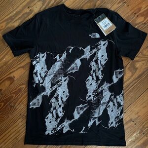 The North Face Short Sleeve T Shirt Men’s Size XXL Black Mountain